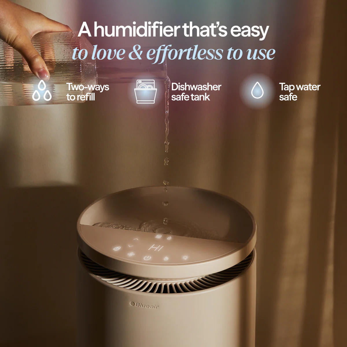 DreamWell™ Humidifier 2 Gallon Coastal Beige - Image 6