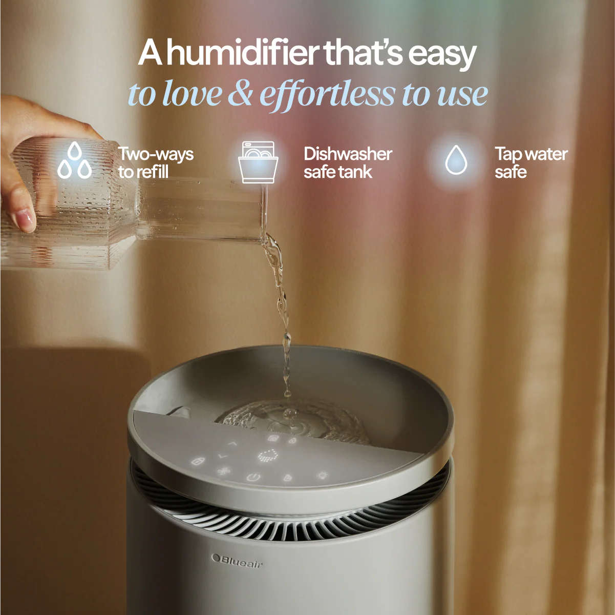 DreamWell™ Humidifier 2 Gallon Stone Grey - Image 5
